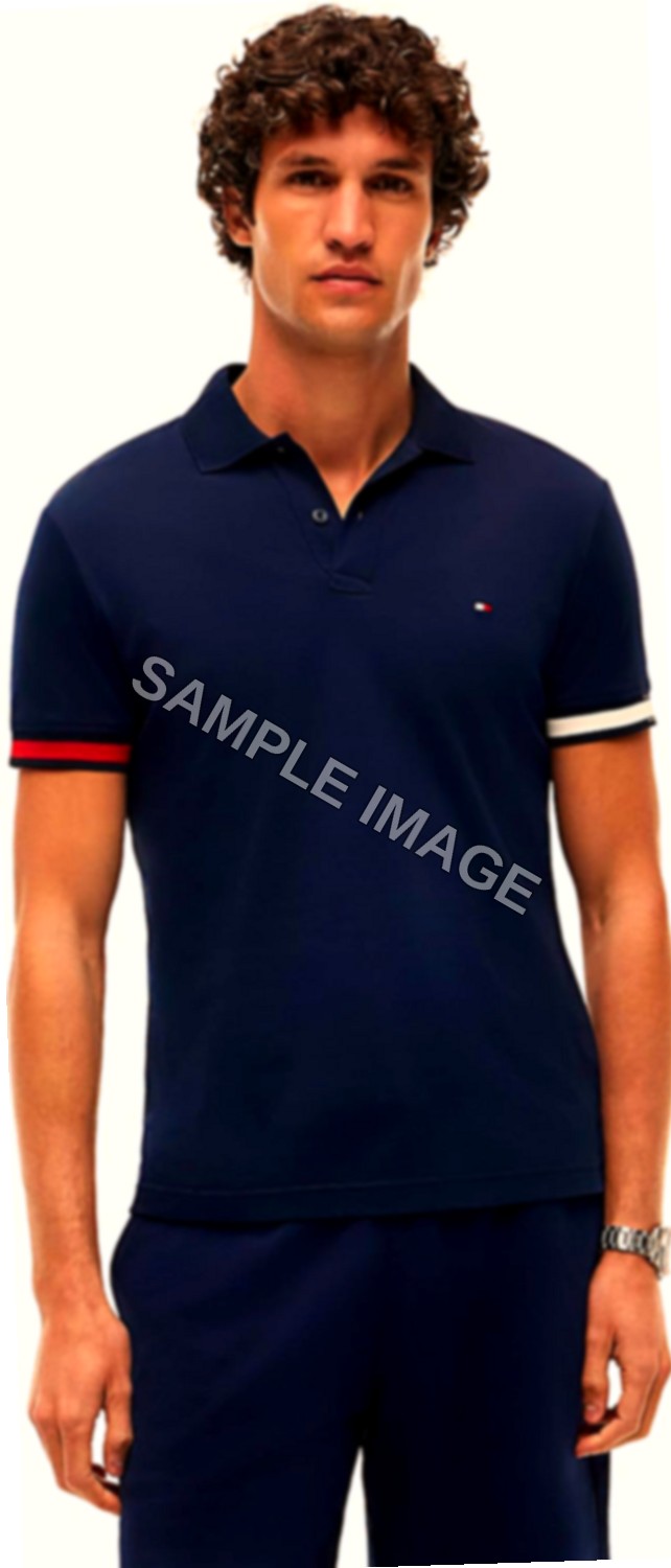 Tommy Hilfiger RWB Liquid Cotton Slim Polo Uomo