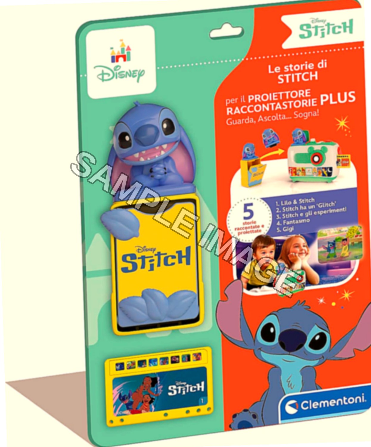 Clementoni Disney Ricarica Stitch Proiettore Raccontastorie