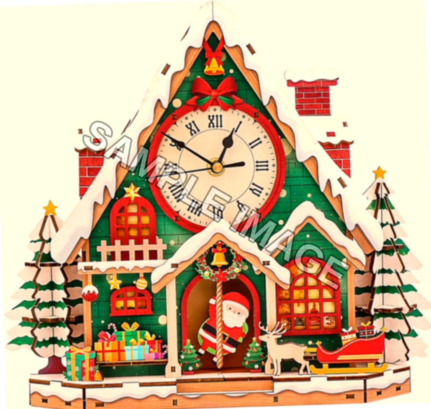 Kit di puzzle in legno 3D per adulti, puzzle in legno 3D, decorazione per la casa, regalo di compleanno per adulti e ragazzi (320 x 75 x 289 mm)