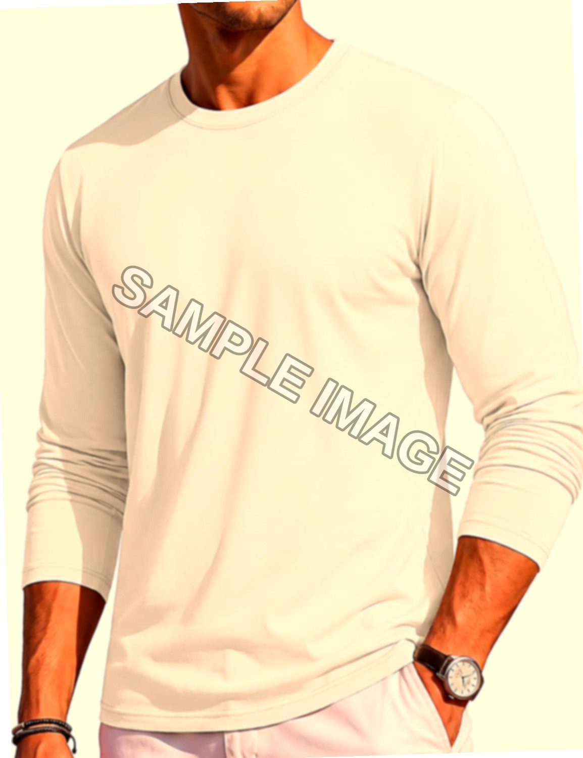 TACVASEN Maglia Uomo Cotone Girocollo