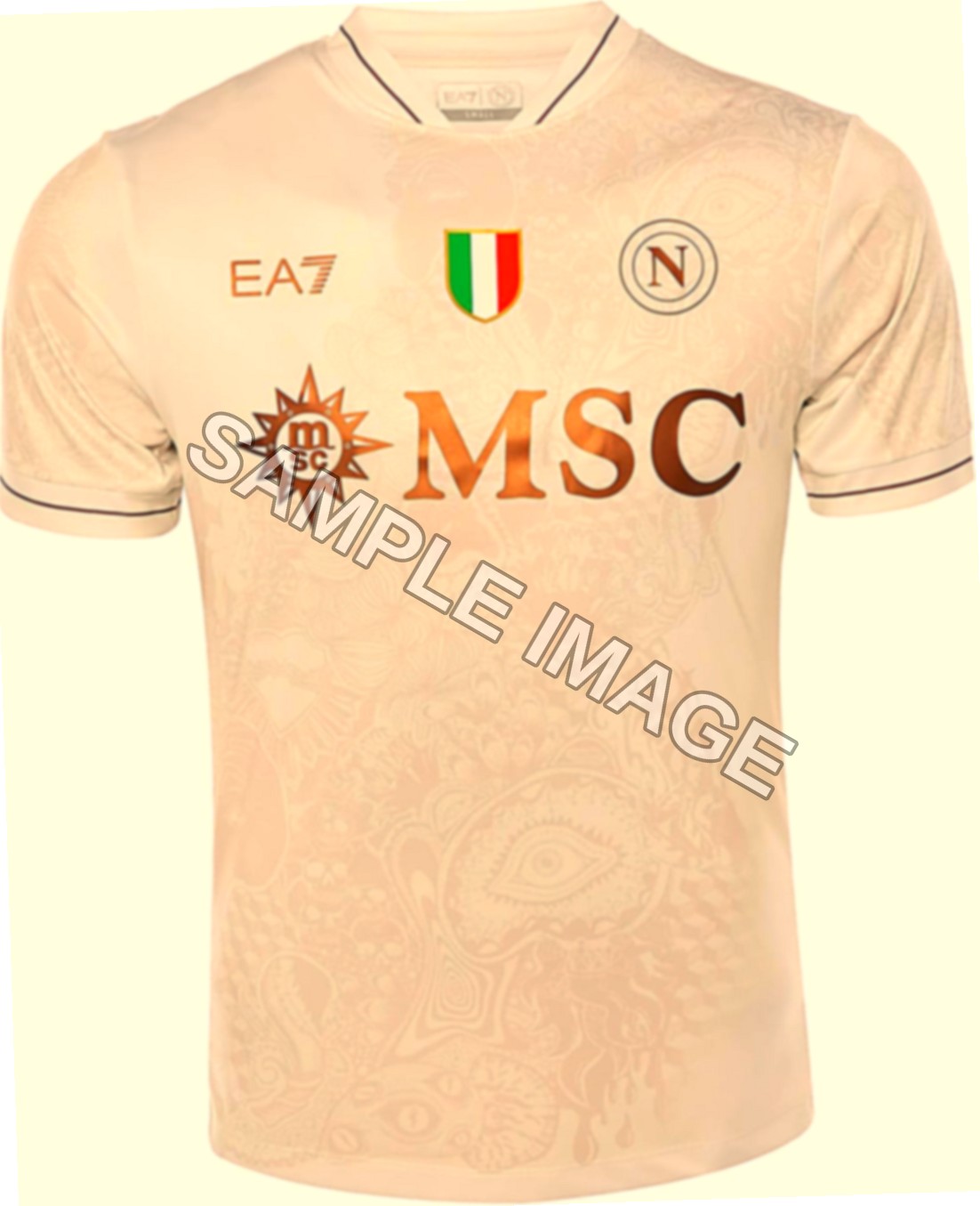 SSC Napoli Maglia Replica Away Ea7 T-Shirt Unisex - Adulto