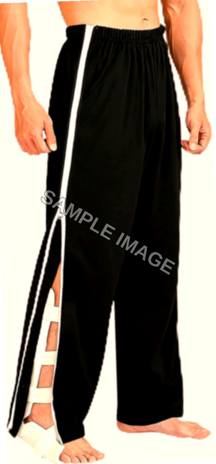 Pantaloni Sportivi con Cerniera Laterale per Riabilitazione