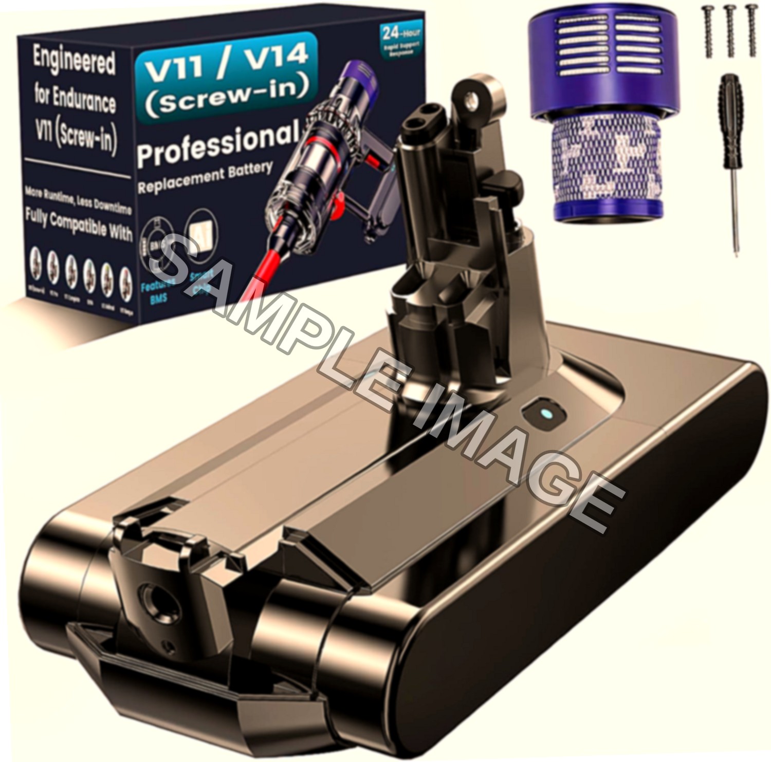 Batteria Compatibile per Dyson V11 (Modelli a vite)