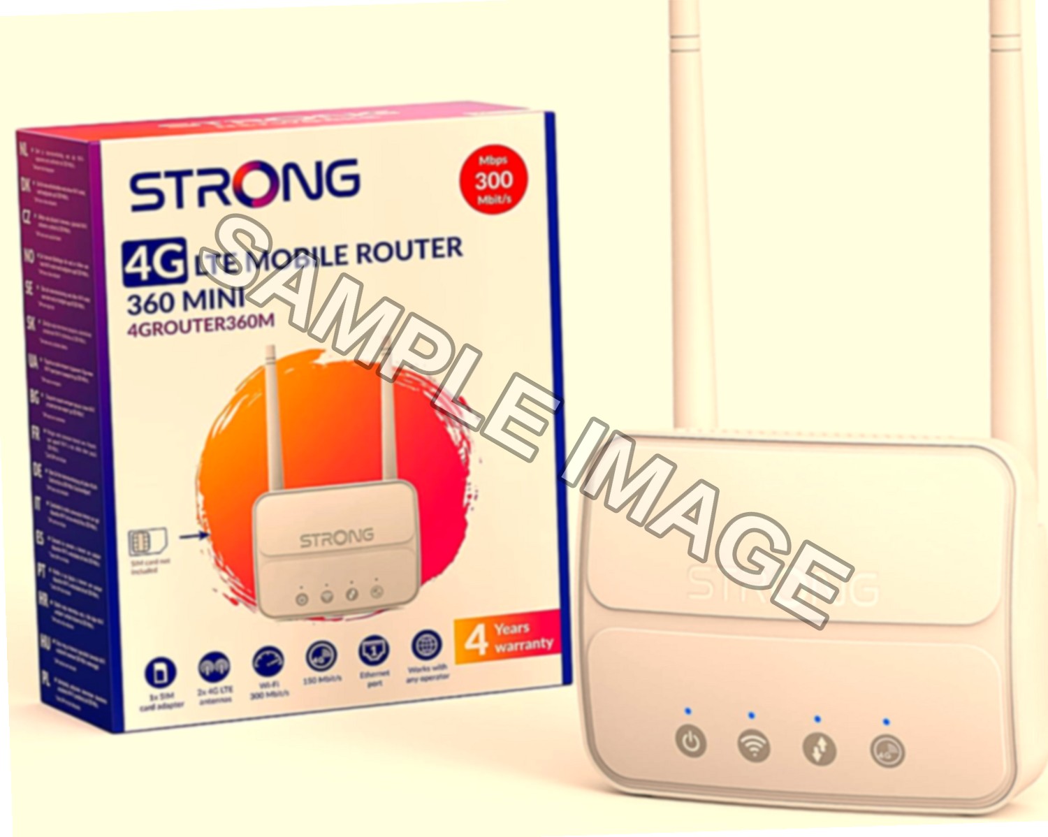 Strong Router WiFi N300 Mbps con SIM e Porta Ethernet