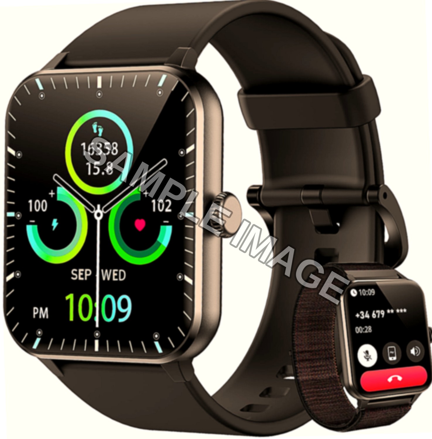 Blackview Smartwatch Uomo Donna, Effettua e Rispondi alle Chiamate,1,85'' Orologio Intelligente 100+ Modalità Sportive/Sonno/Cardiofrequenzimetro/SpO2 per Android IOS