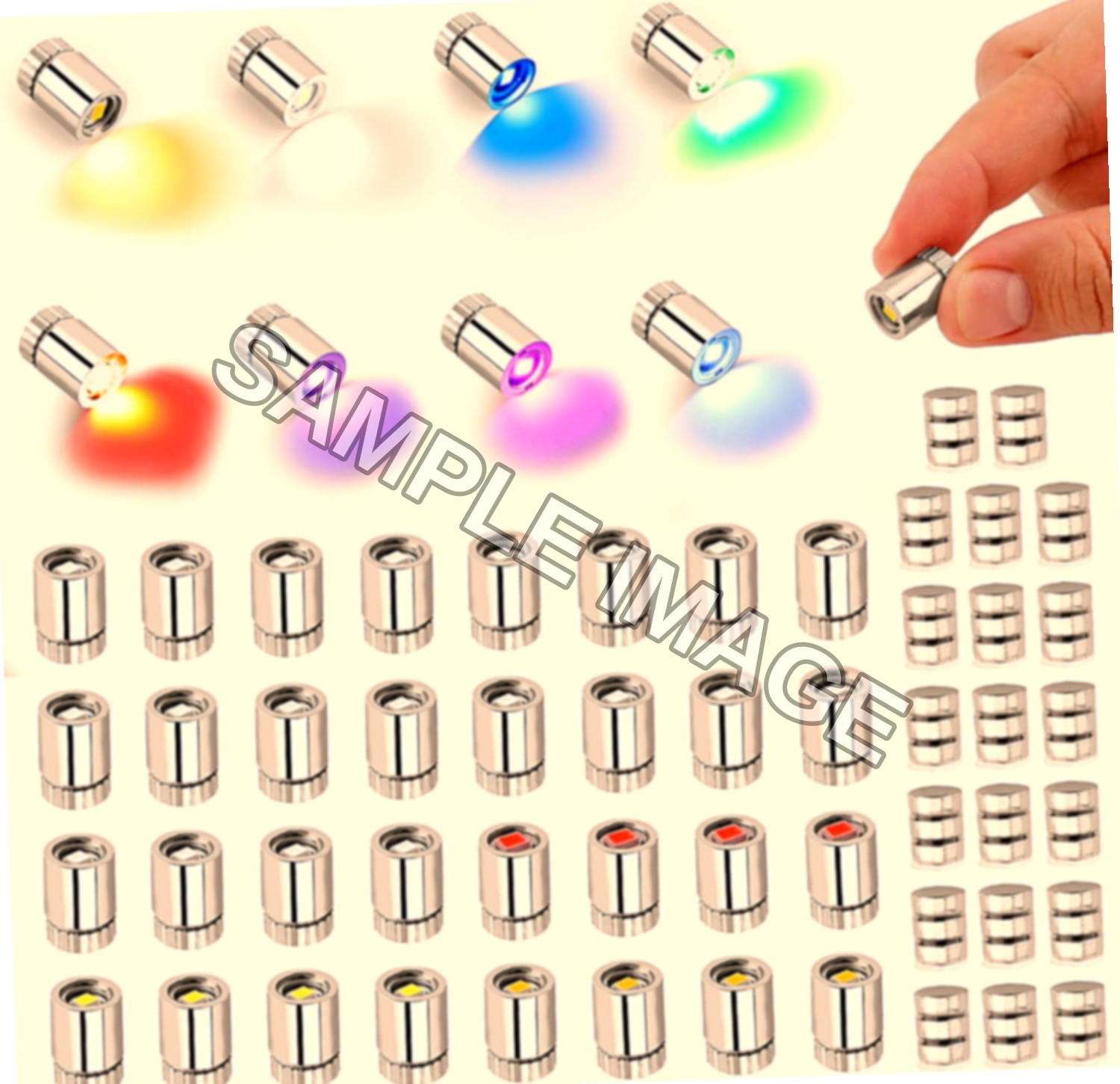 40pz Mini Luci LED a Batteria per Feste e Fai Da Te