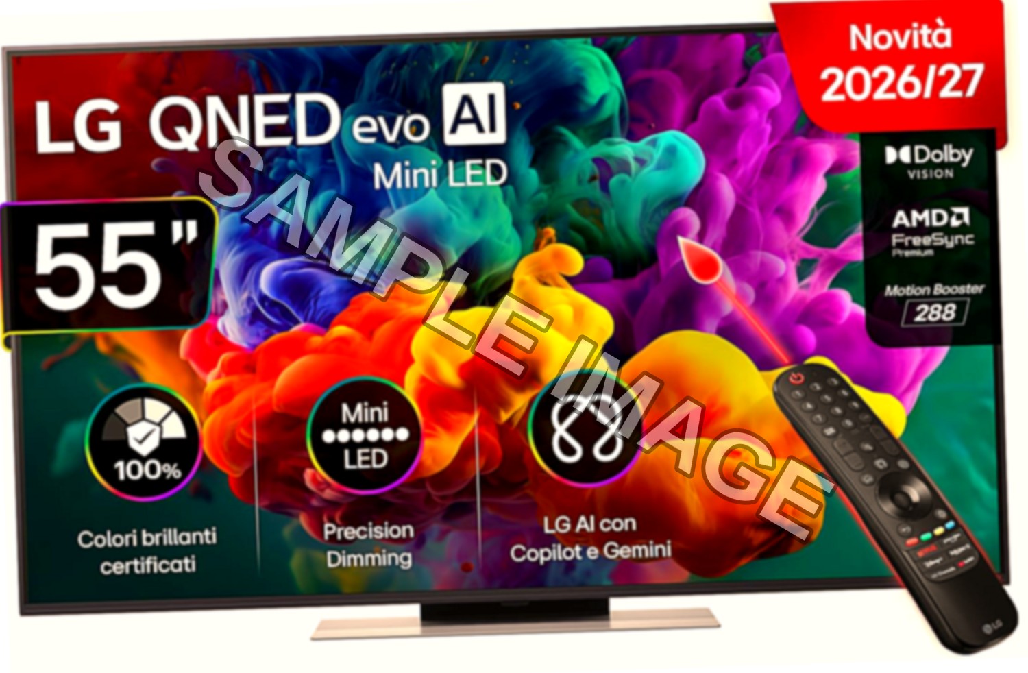 LG QNED evo AI MiniLED 55 Pollici, Serie QNED86B 2026 Smart TV…