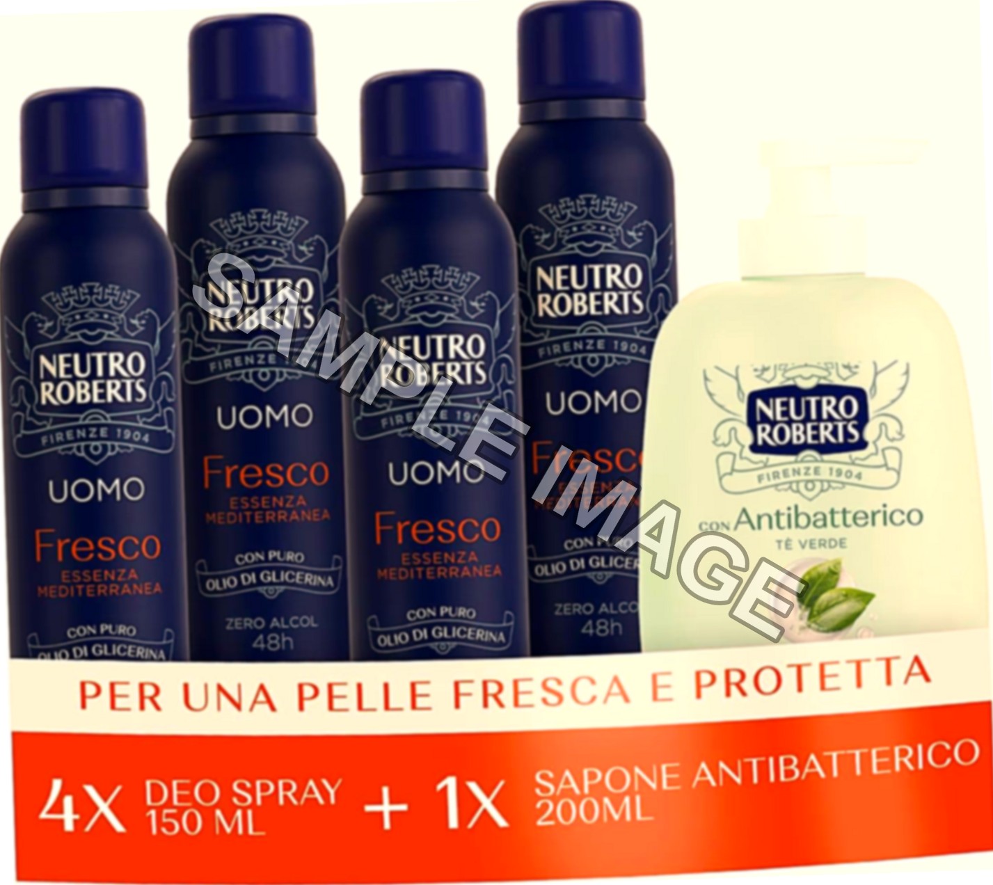 Neutro Roberts, Deodorante Spray Uomo 4x150ml, Sapone…