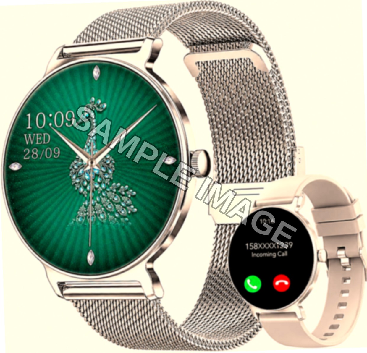 Smartwatch Donna AMOLED Chiamate Bluetooth IP68 Argento